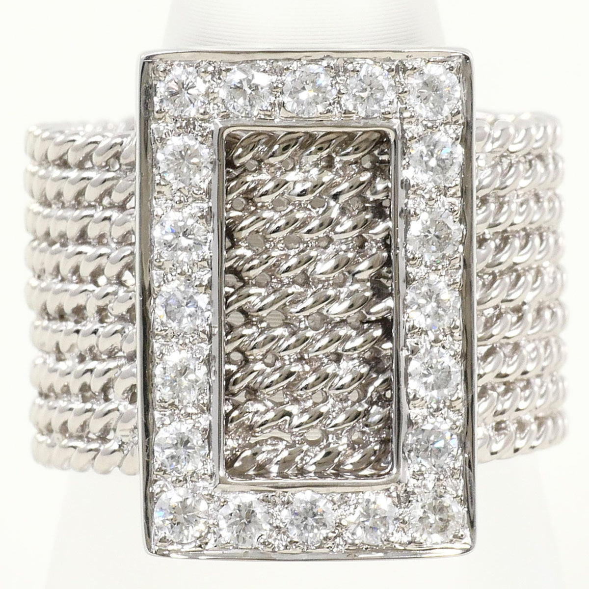 Unbranded White Gold White Gold (18K) Band Ring (Pre-Owned)