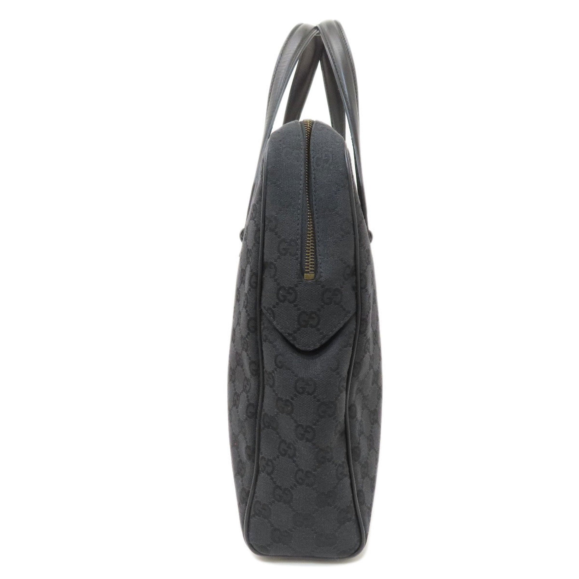 Gucci Black Canvas Tote Bag (Pre-Owned)