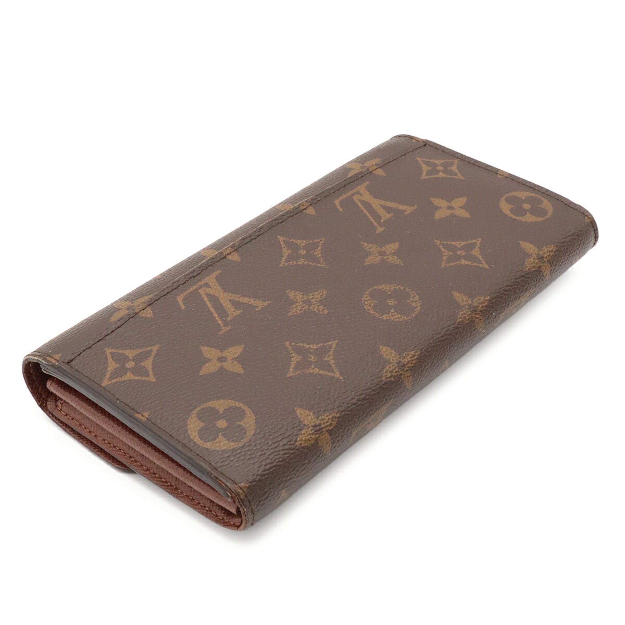 Louis Vuitton Brown Monogram Canvas Long Wallet (Bi-Fold) (Pre-Owned)