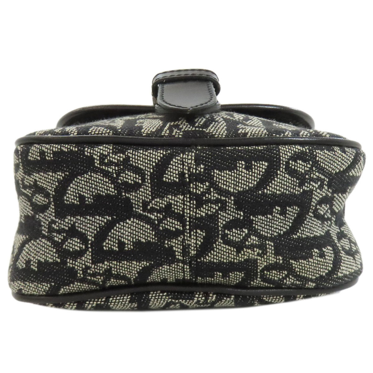 Christian Dior Trotter Black Canvas Shoulder Bag (Pre-Owned)