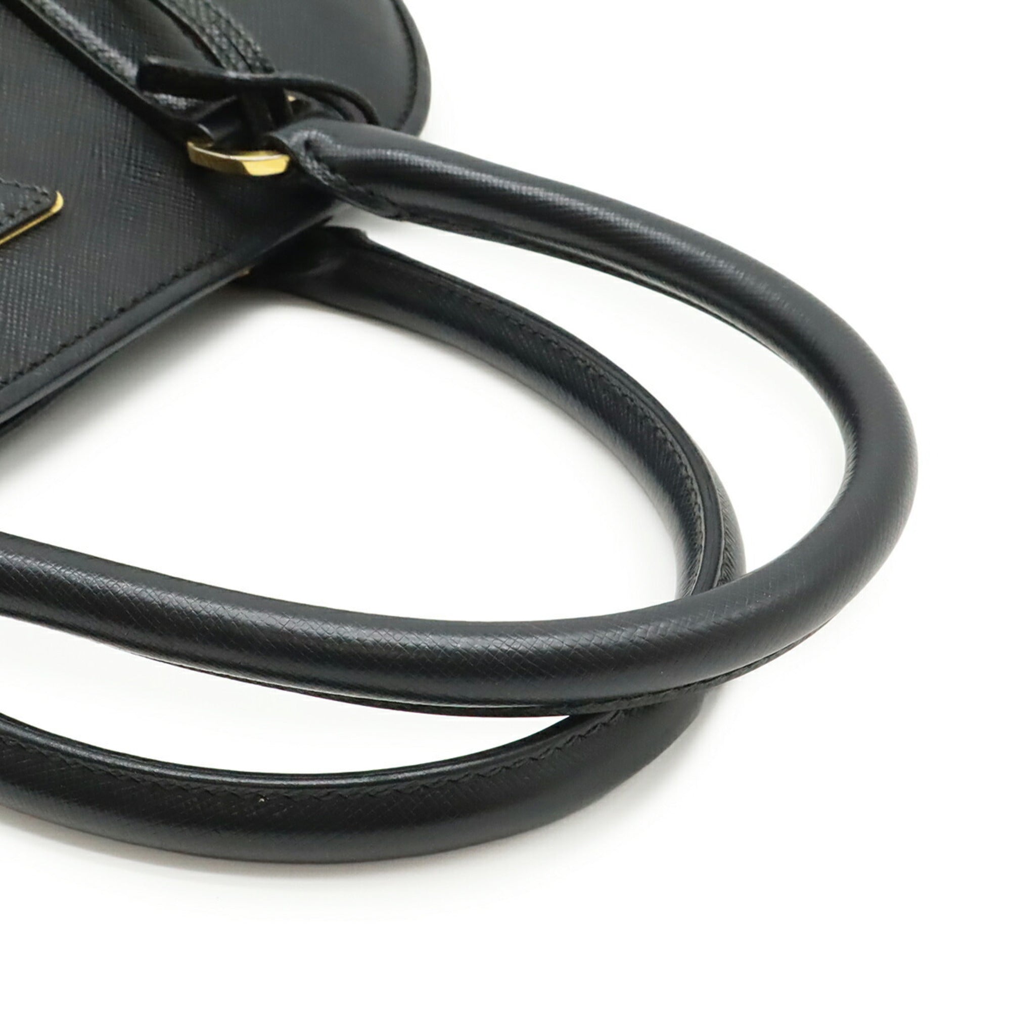 Prada Black Nero Leather Handbag Shoulder Bag (Pre-Owned)