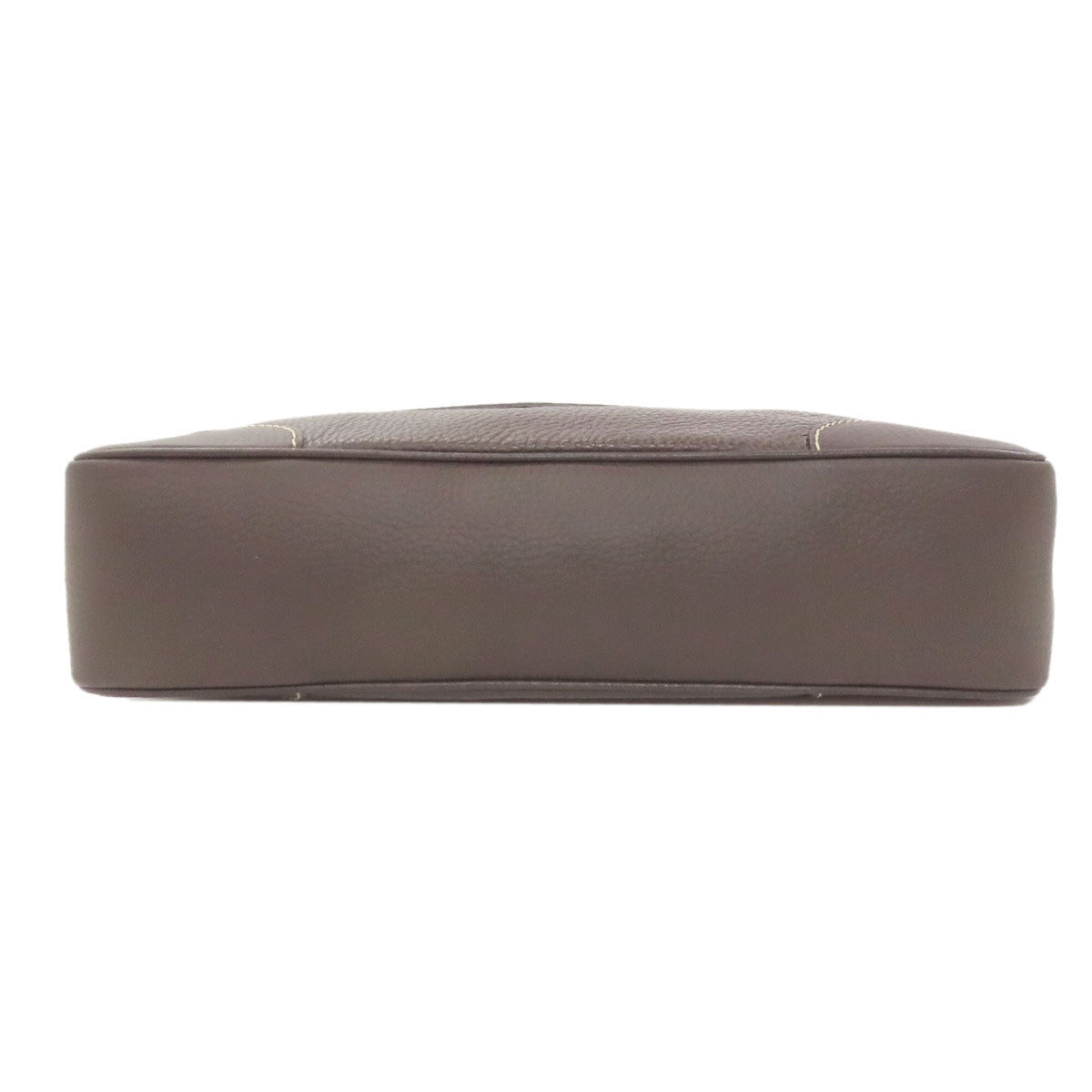 Dunhill Dark Brown Leather Shoulder Bag (Pre-Owned)