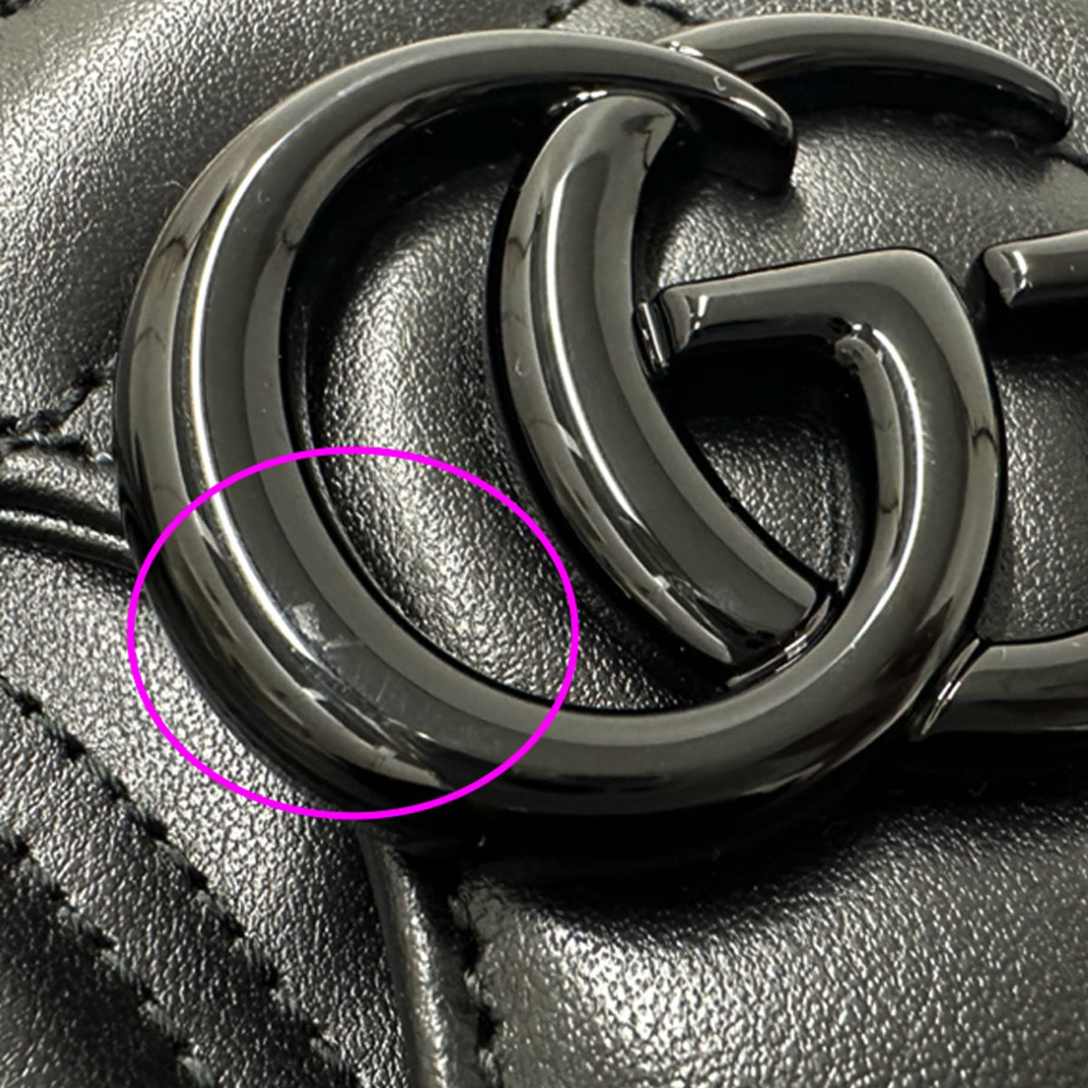 Gucci Black Leather Shoulder Bag (Pre-Owned)