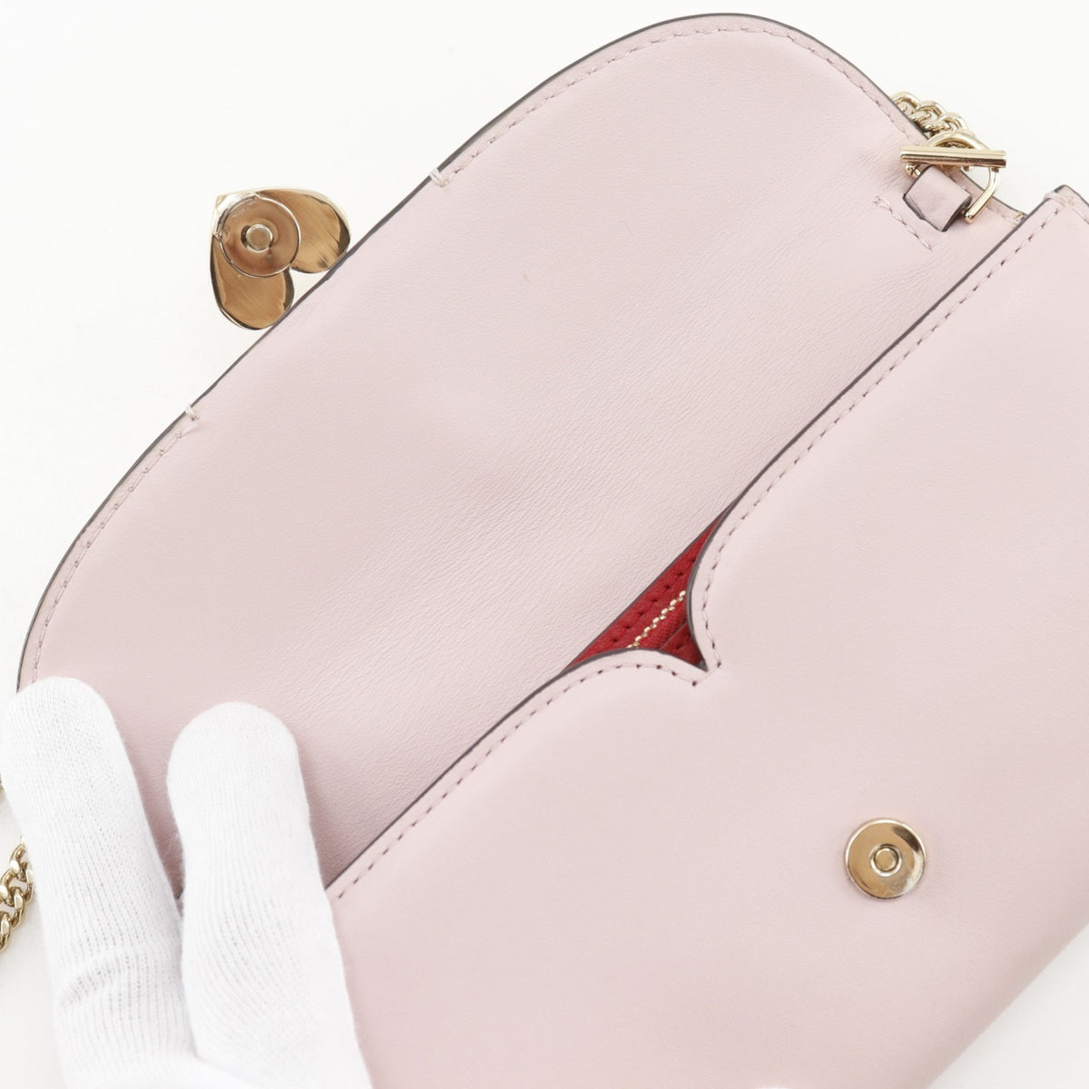 Kate Spade Pink Leather Chain/Shoulder Wallet (Pre-Owned)