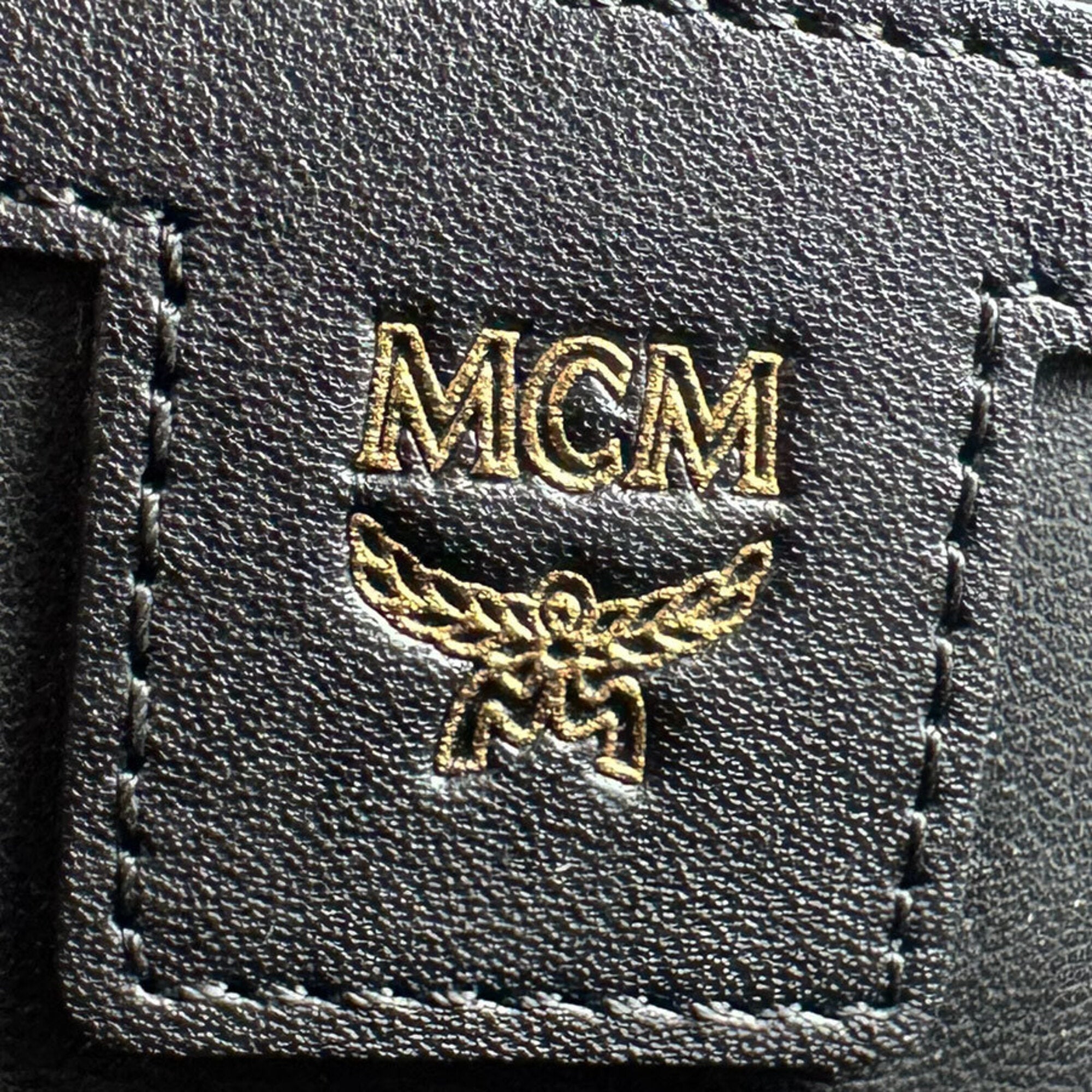 Mcm Red Color Leather Backpack (Pre-Owned)