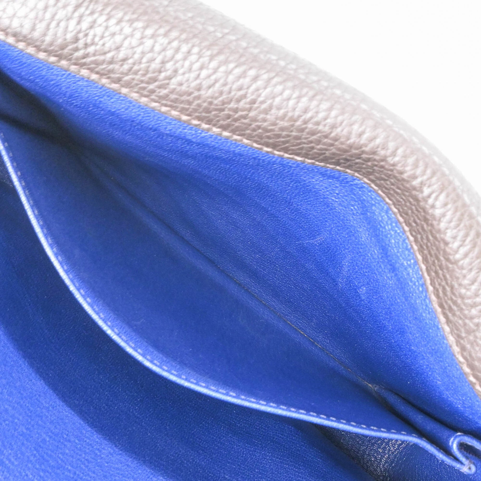 Hermes Caporal Blue Etain Taurillon Clemence Leather Shoulder Bag (Pre-Owned)
