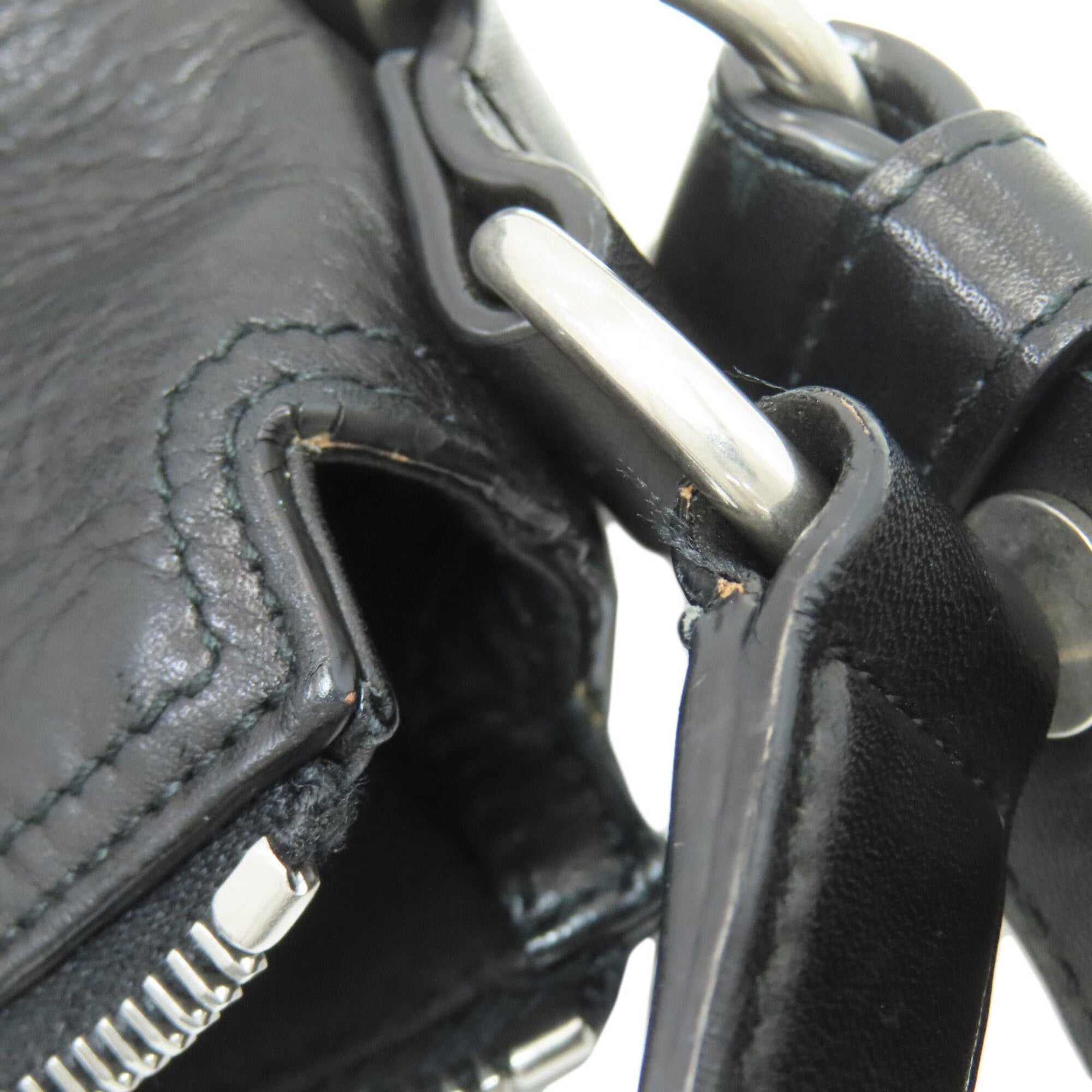 Bally Black Leather Tote Bag (Pre-Owned)