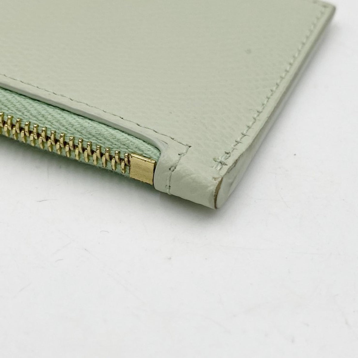 Celine Green Light Green Leather Coin Purse/Coin Case (Pre-Owned)