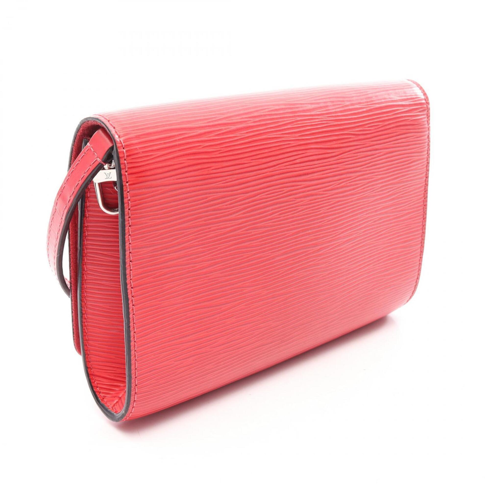 Louis Vuitton Red Color Leather Handbag Shoulder Bag (Pre-Owned)