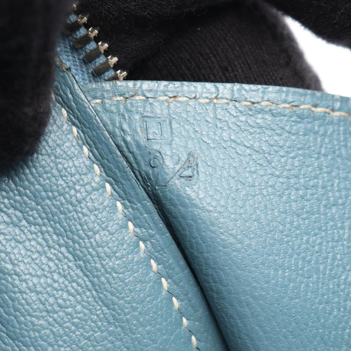 Hermes Blue Epsom Leather Leather Handbag (Pre-Owned)