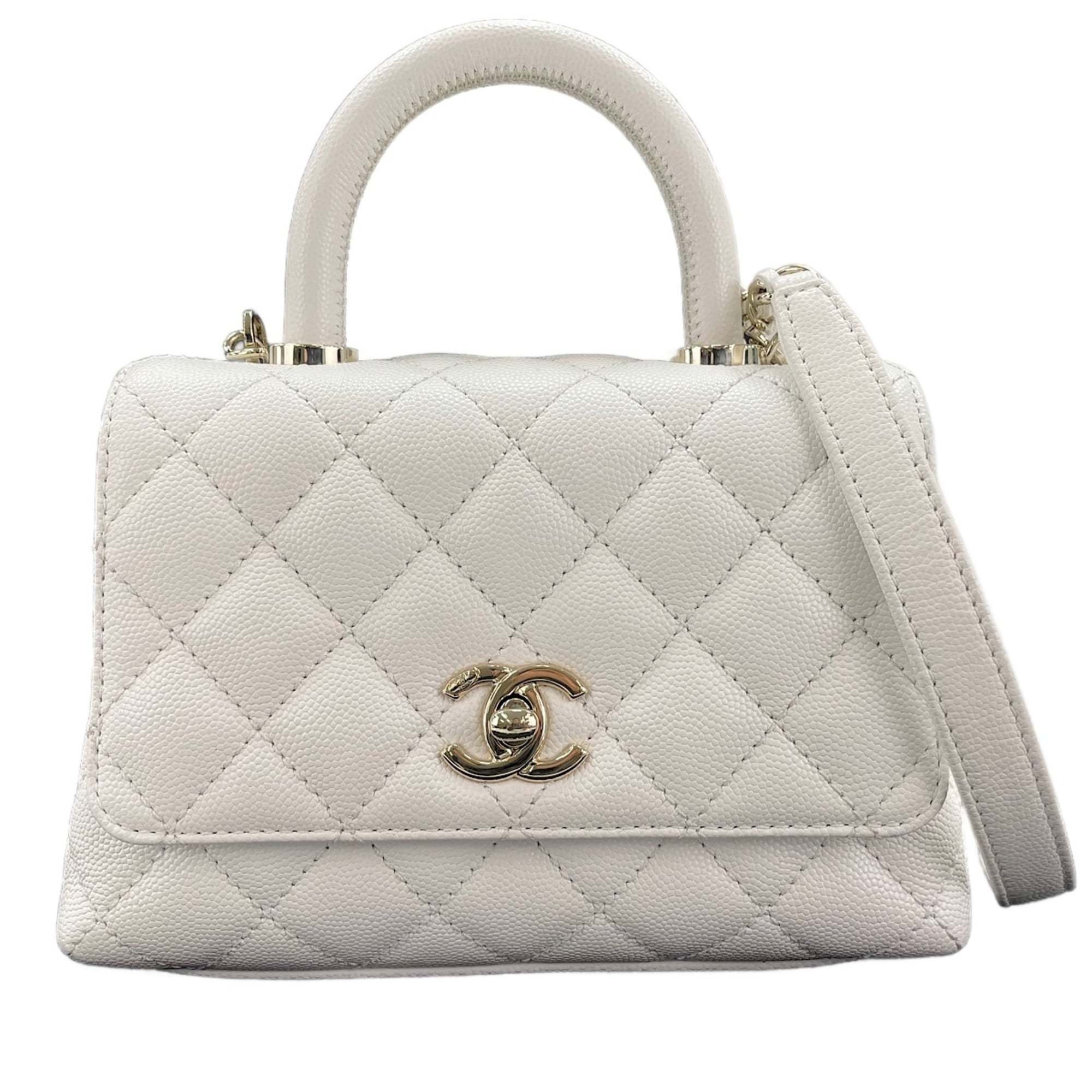 Chanel White Handbag (Pre-Owned)