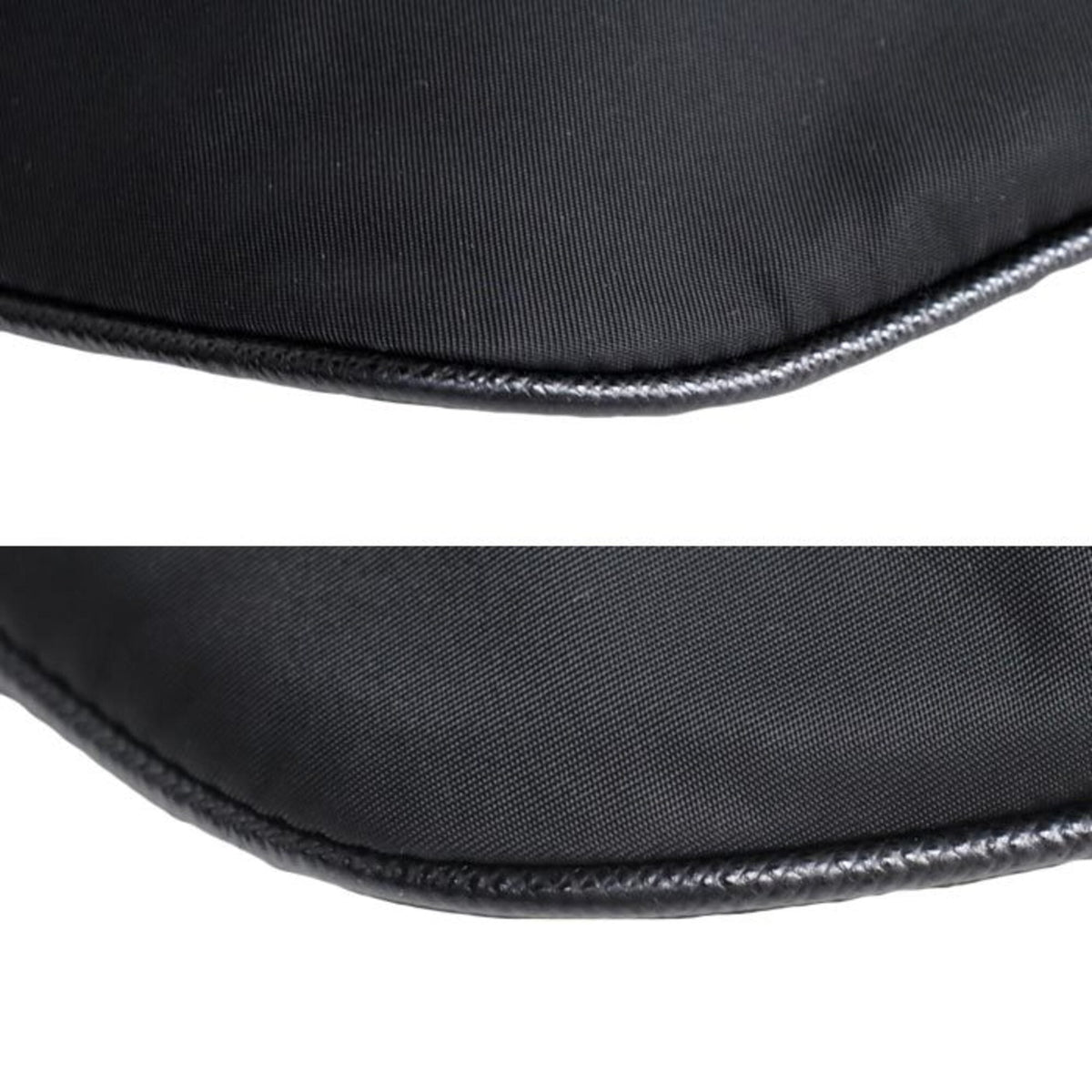 Prada Black Nylon Leather Sling Bag (Pre-Owned)