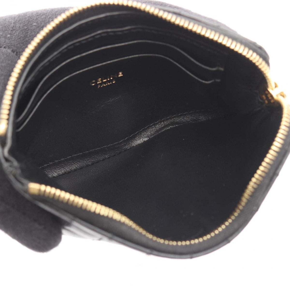 Celine Black Leather Coin Purse/Coin Case (Pre-Owned)
