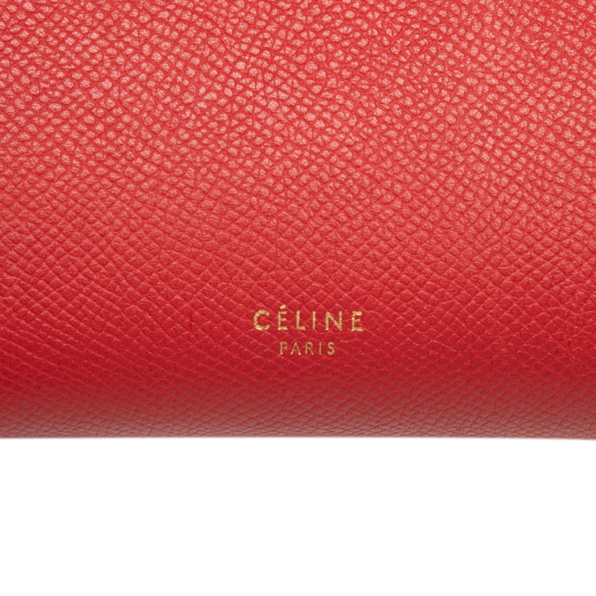 Celine Red Color Leather Handbag Shoulder Bag (Pre-Owned)