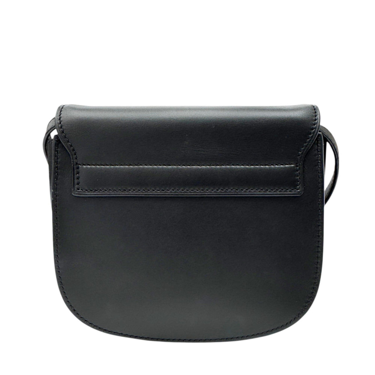 Saint Laurent Black Leather Pochette Shoulder Bag (Pre-Owned)