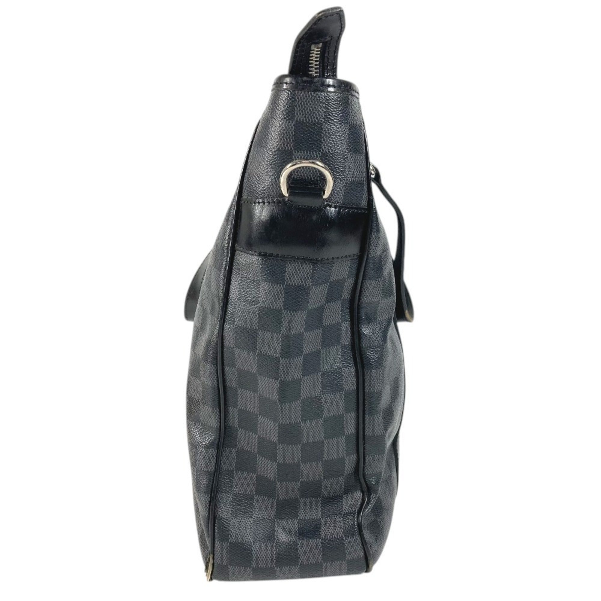 Louis Vuitton Black Galle Damier Graphite Shoulder Bag Tote Bag (Pre-Owned)