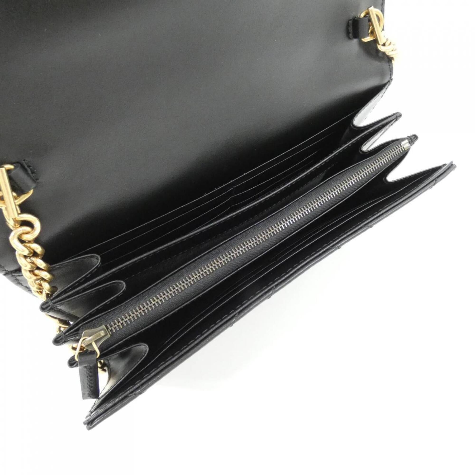 Gucci Gg Marmont Black Quilting Shoulder Bag (Pre-Owned)