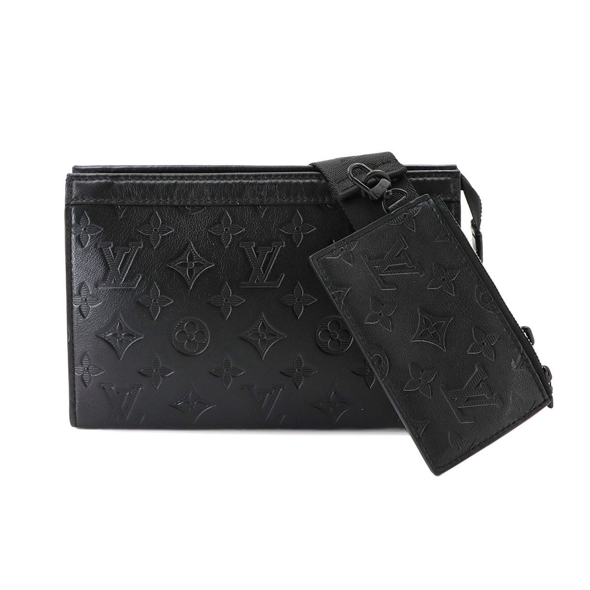 Louis Vuitton Black Monogram Shadow Handbag Shoulder Bag (Pre-Owned)