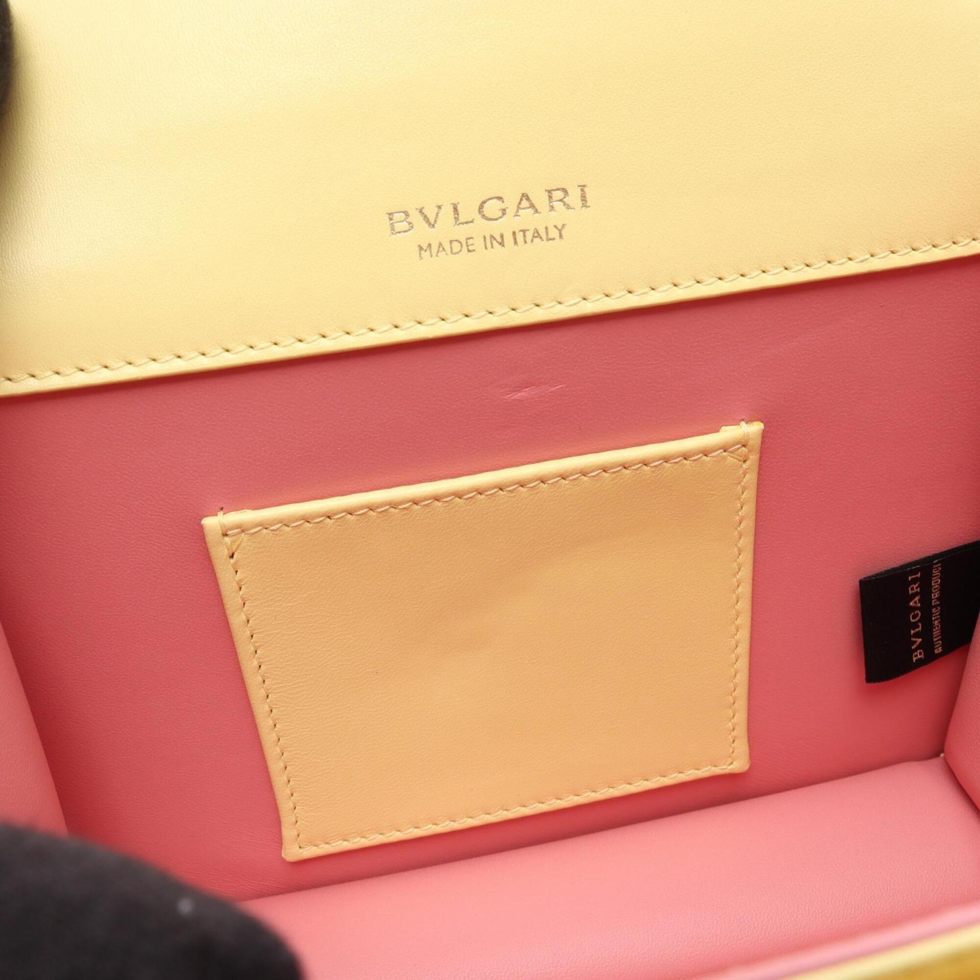 Bvlgari Yellow Leather Handbag (Pre-Owned)