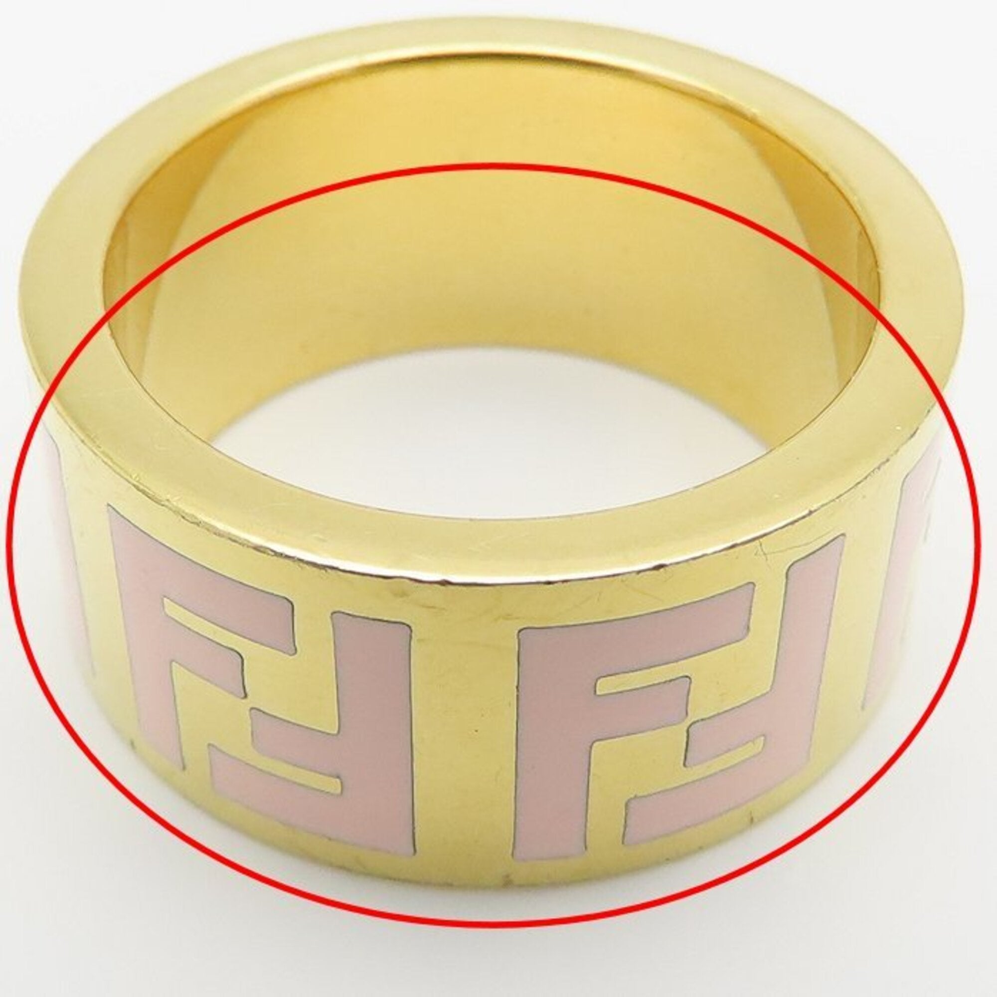 Fendi Enamel Band Ring (Pre-Owned)
