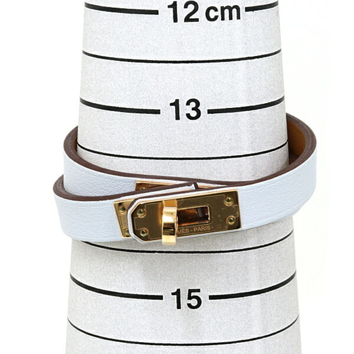 Hermes Kelly Metal Swift Leather Charm Bracelet (Pre-Owned)