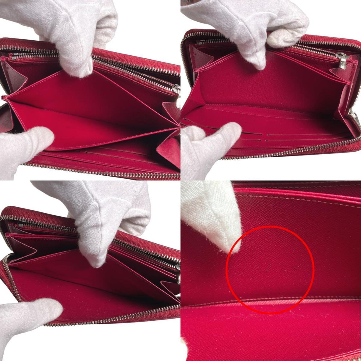 Louis Vuitton Fuchsia Epi Leather Long Wallet (Bi-Fold) (Pre-Owned)