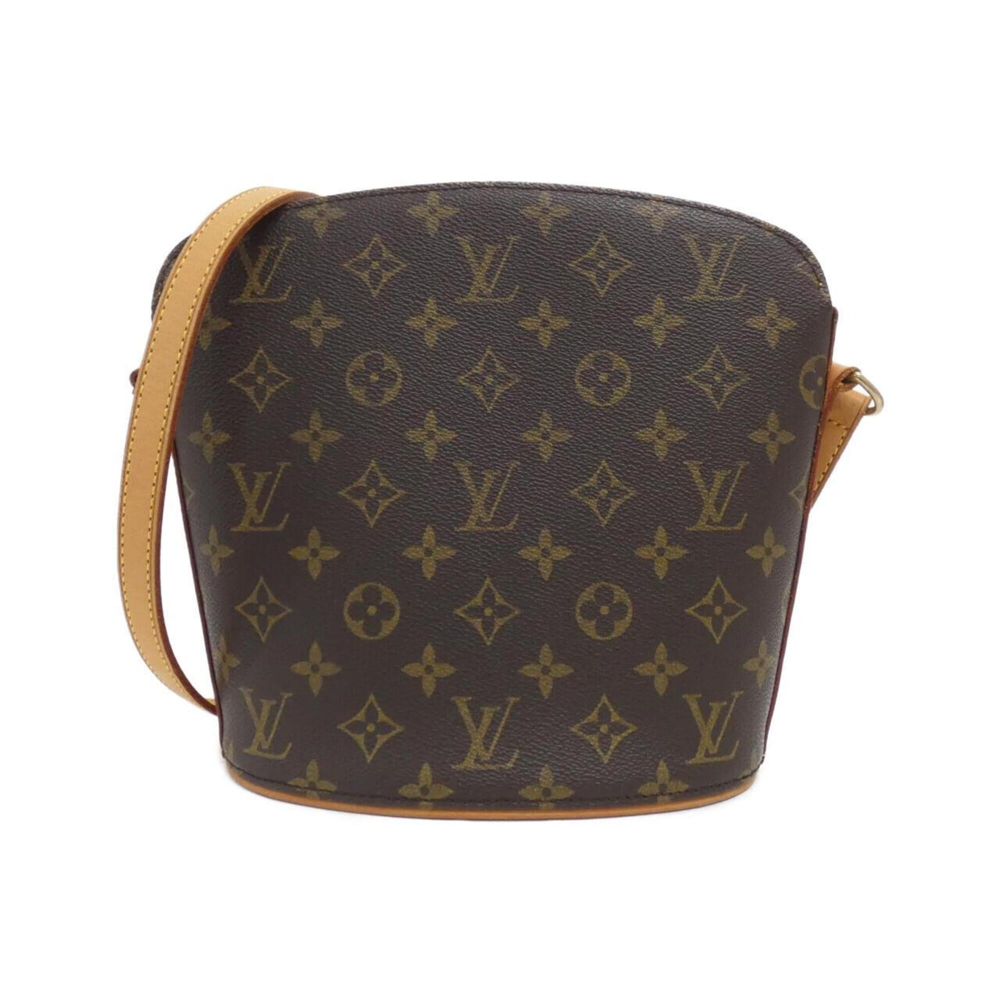 Louis Vuitton Monogram Marron Coated Canvas Shoulder Bag (Pre-Owned)