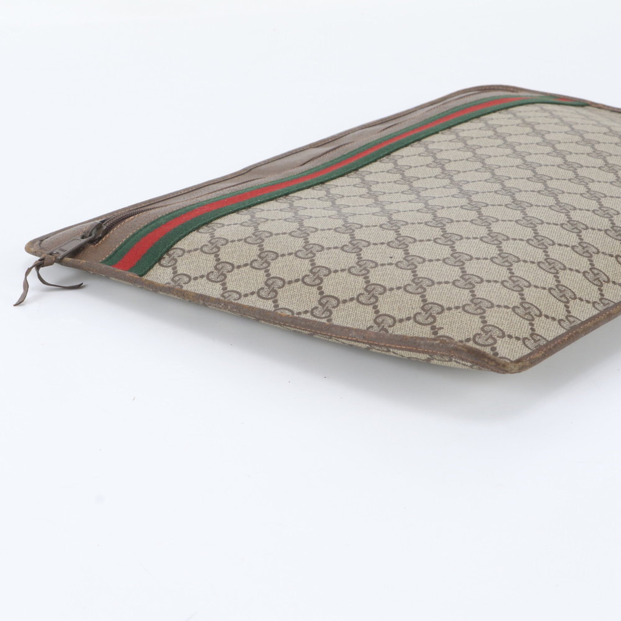 Gucci Brown Leather Coated Canvas (Pre-Owned)
