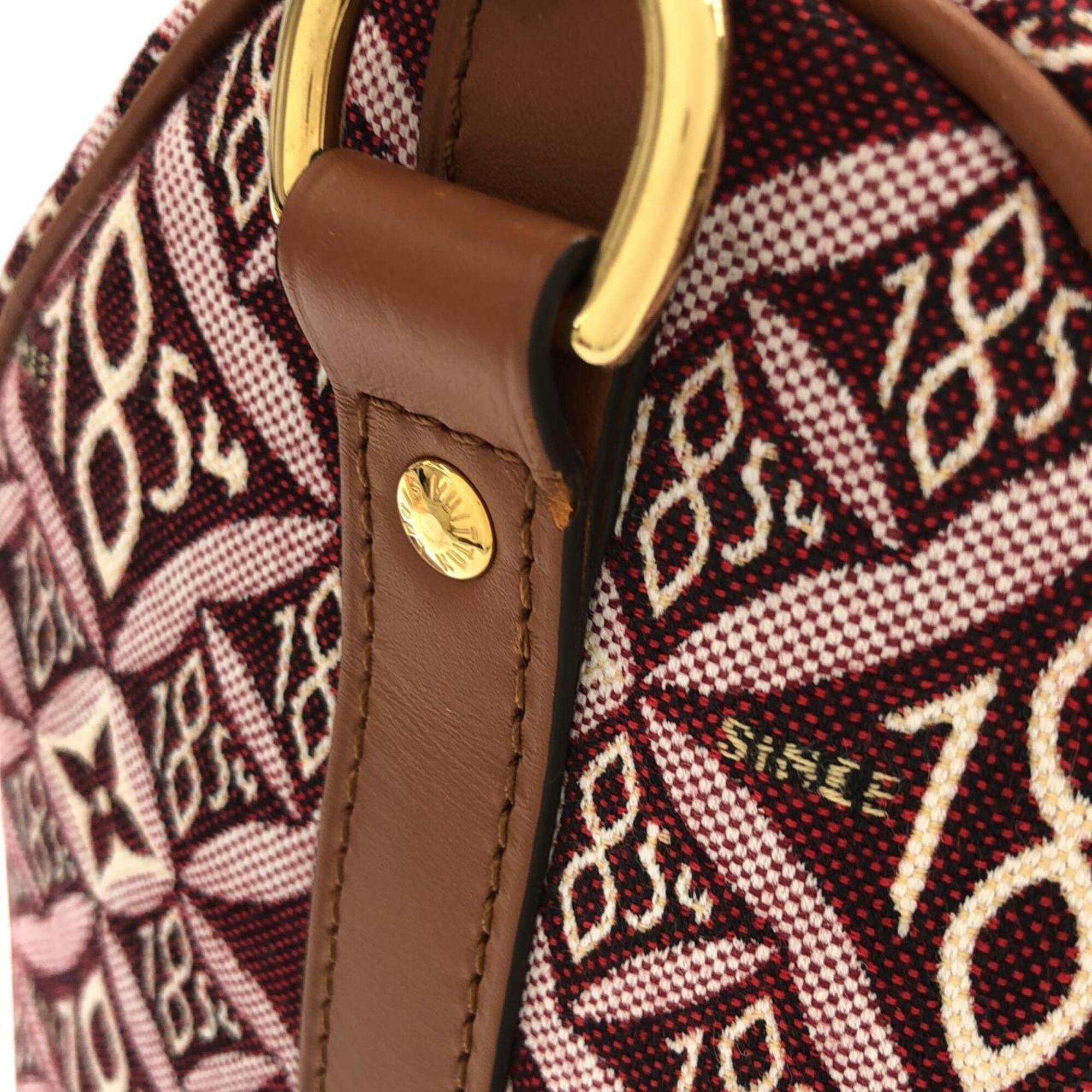 Louis Vuitton Bordeaux Jacquard Boston Bag (Pre-Owned)