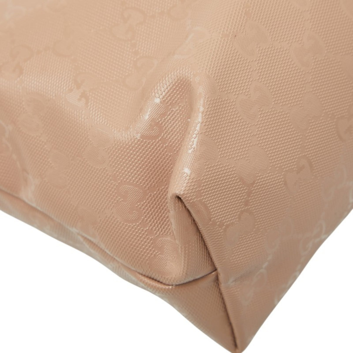 Gucci Beige Gg Imprimé Pvc Leather Handbag Tote Bag (Pre-Owned)