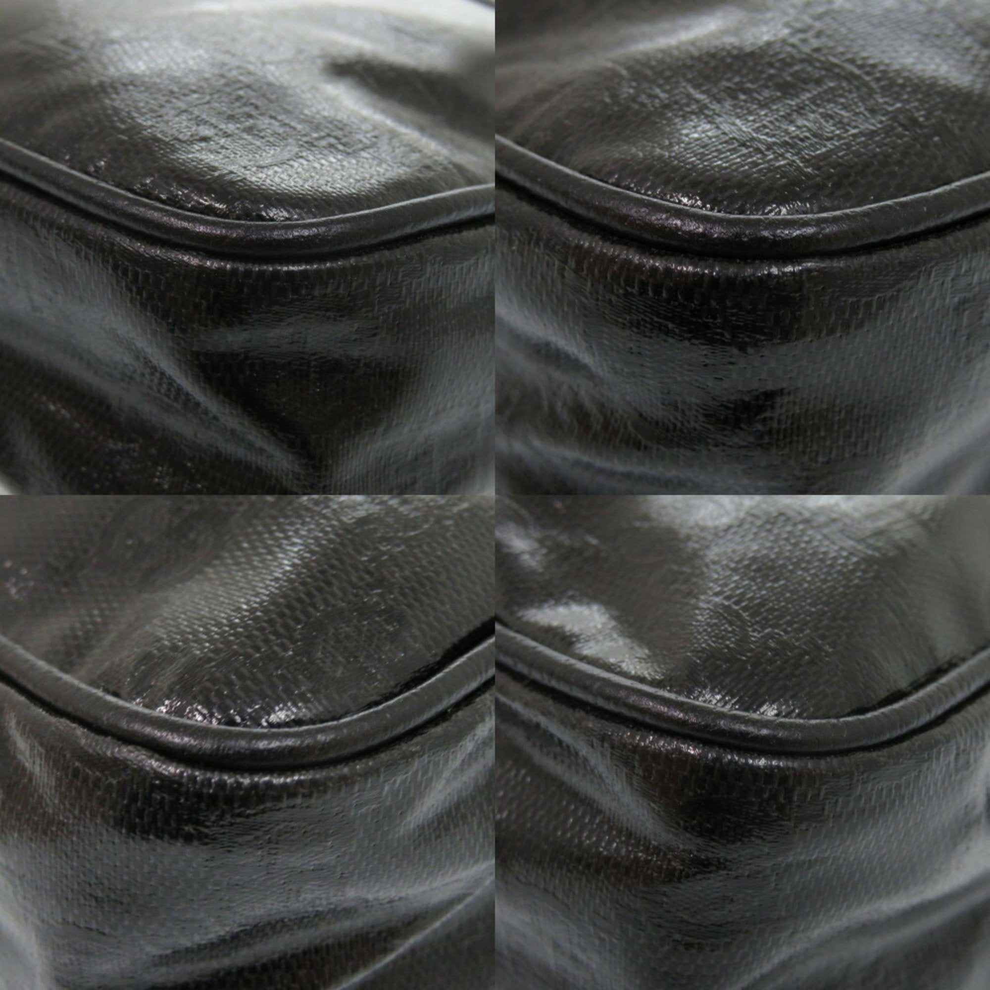 Gucci Black Gg Crystal Leather Shoulder Bag (Pre-Owned)