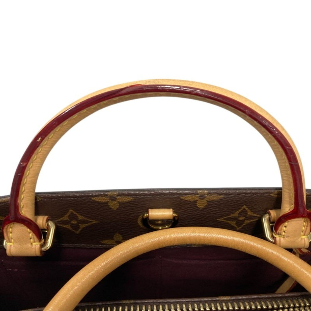 Louis Vuitton Brown Pvc Leather Handbag Shoulder Bag (Pre-Owned)