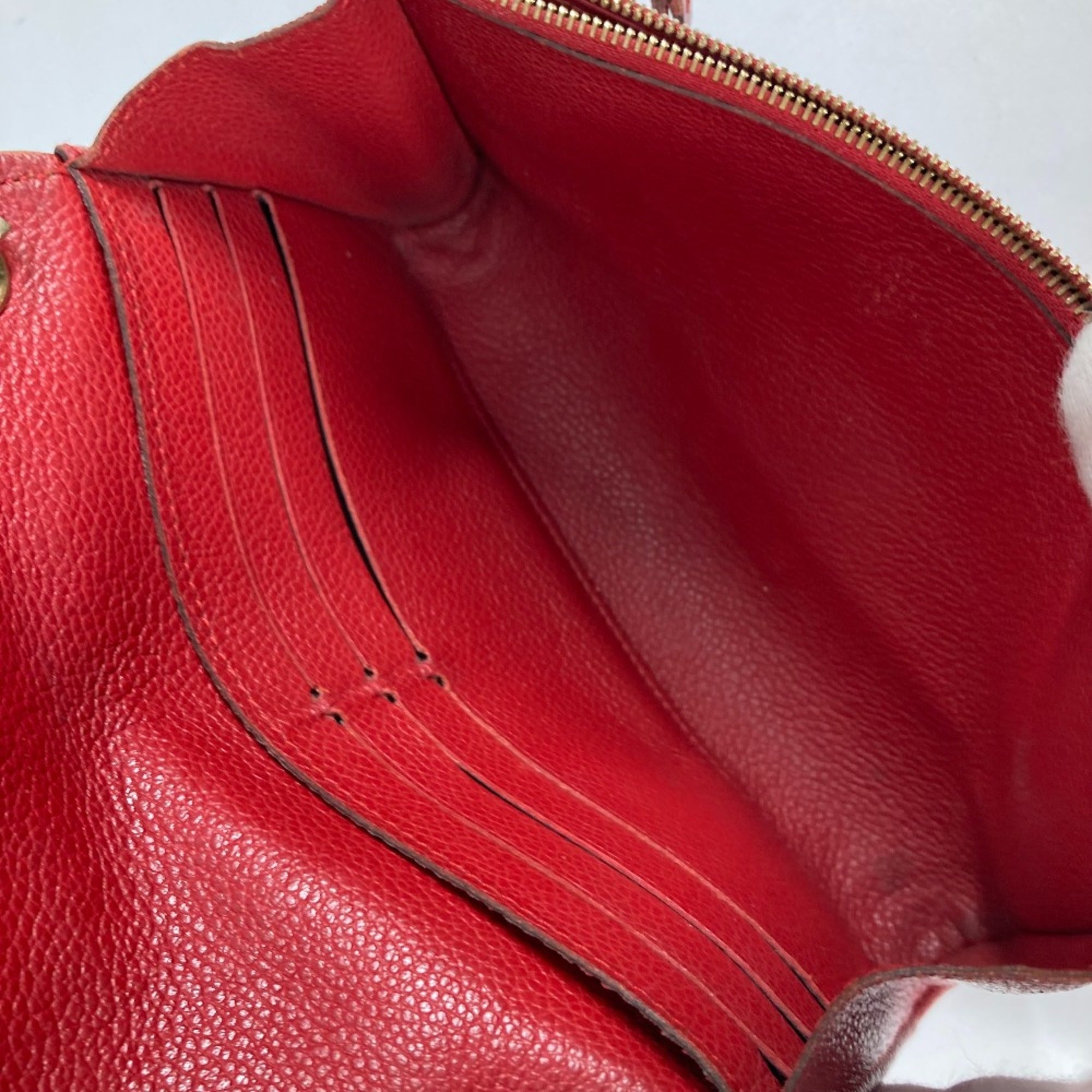 Louis Vuitton Red Other Long Wallet (Bi-Fold) (Pre-Owned)