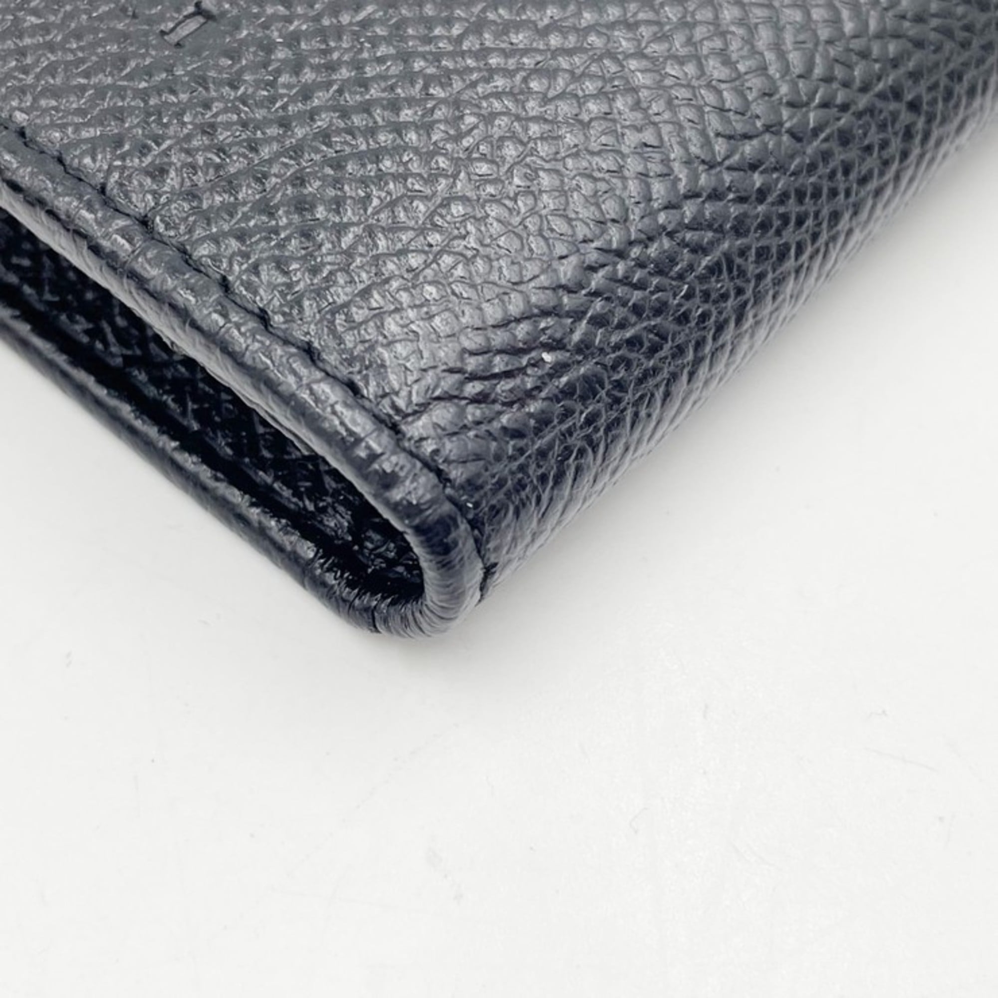 Bvlgari Black Leather Long Wallet (Bi-Fold) (Pre-Owned)