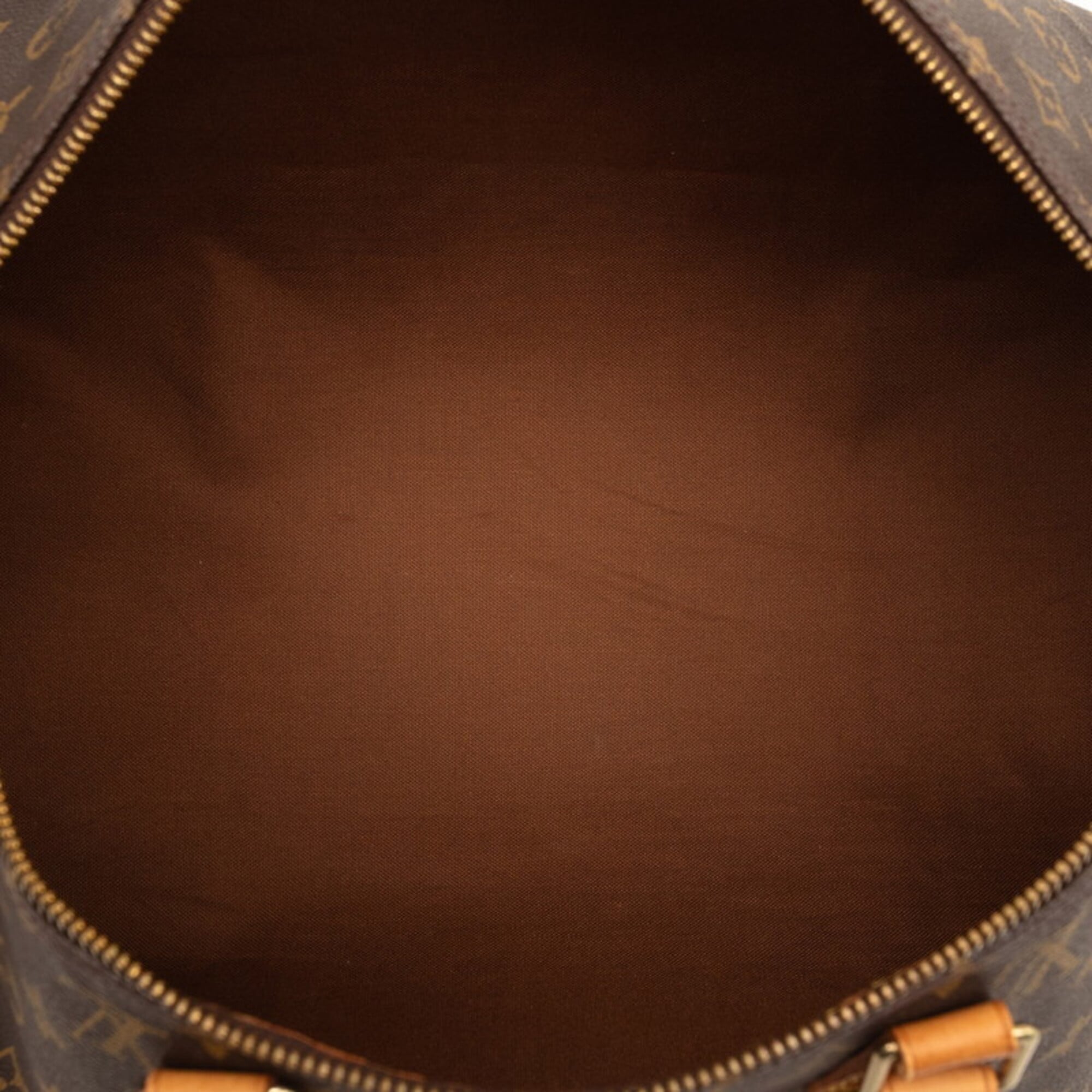 Louis Vuitton Brown Pvc Leather Boston Bag Handbag (Pre-Owned)