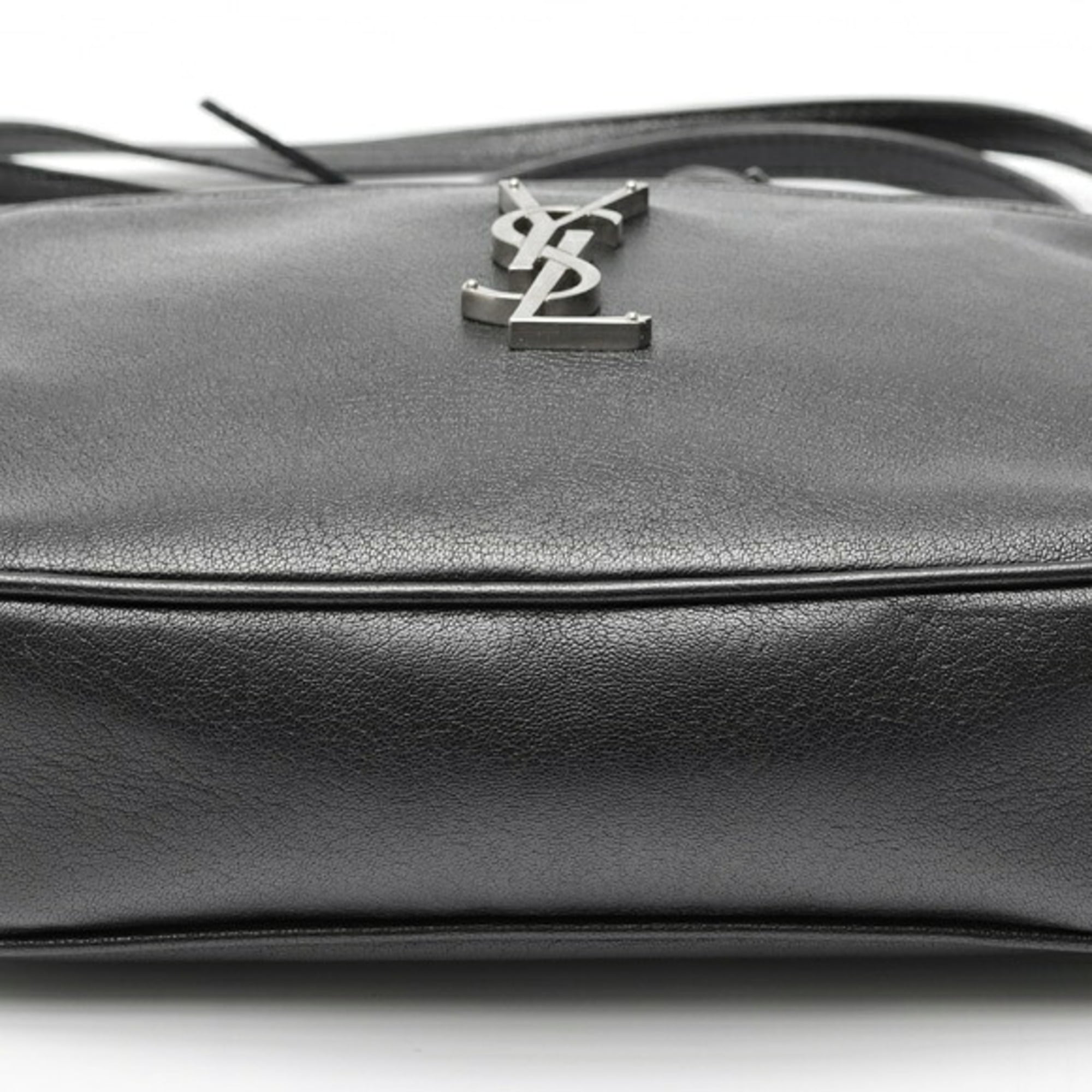 Saint Laurent Black Leather Shoulder Bag (Pre-Owned)