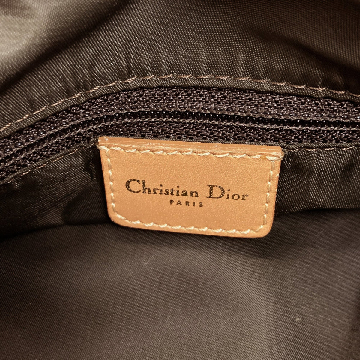 Christian Dior Brown Canvas Handbag (Pre-Owned)