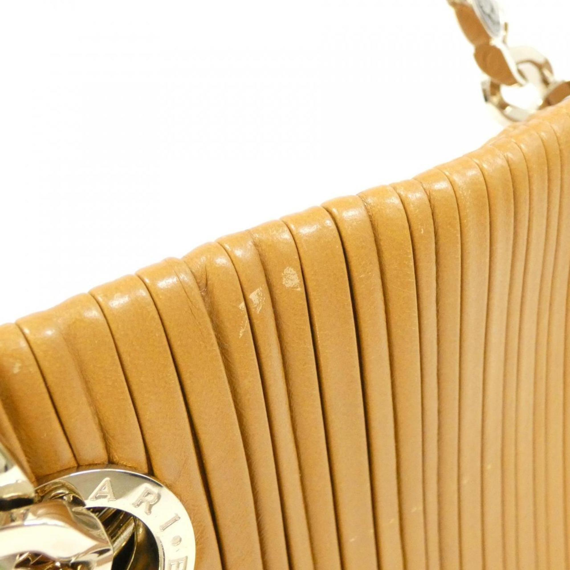 Bvlgari Brown Leather Handbag (Pre-Owned)