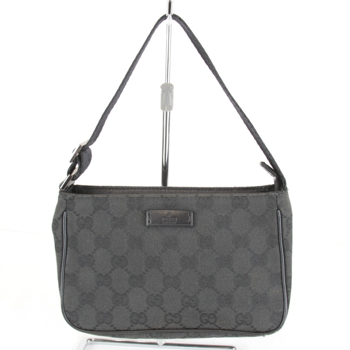 Gucci Black Gg Canvas Handbag (Pre-Owned)