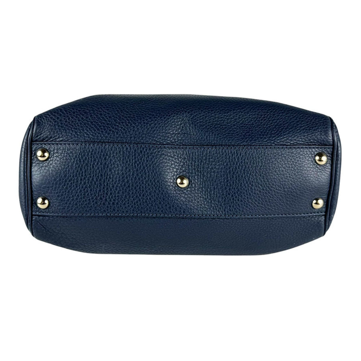 Gucci Navy Leather Handbag Shoulder Bag (Pre-Owned)
