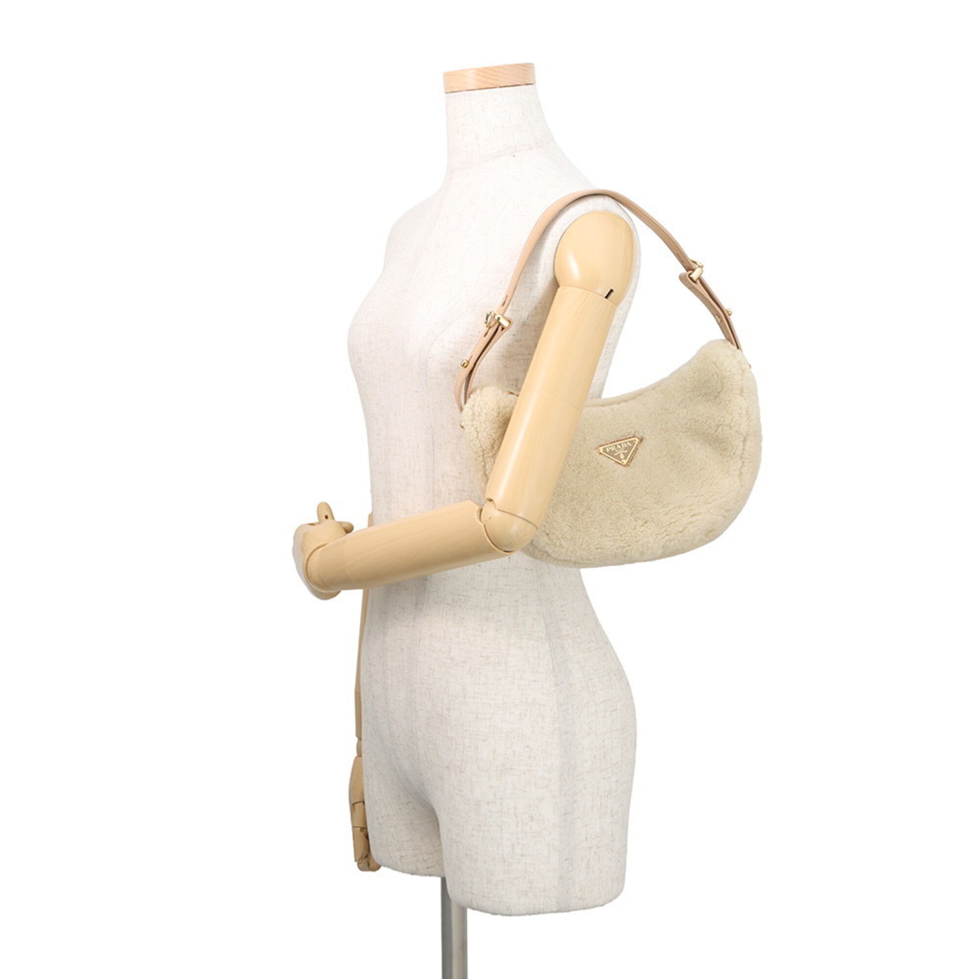 Prada Beige Leather Handbag (Pre-Owned)