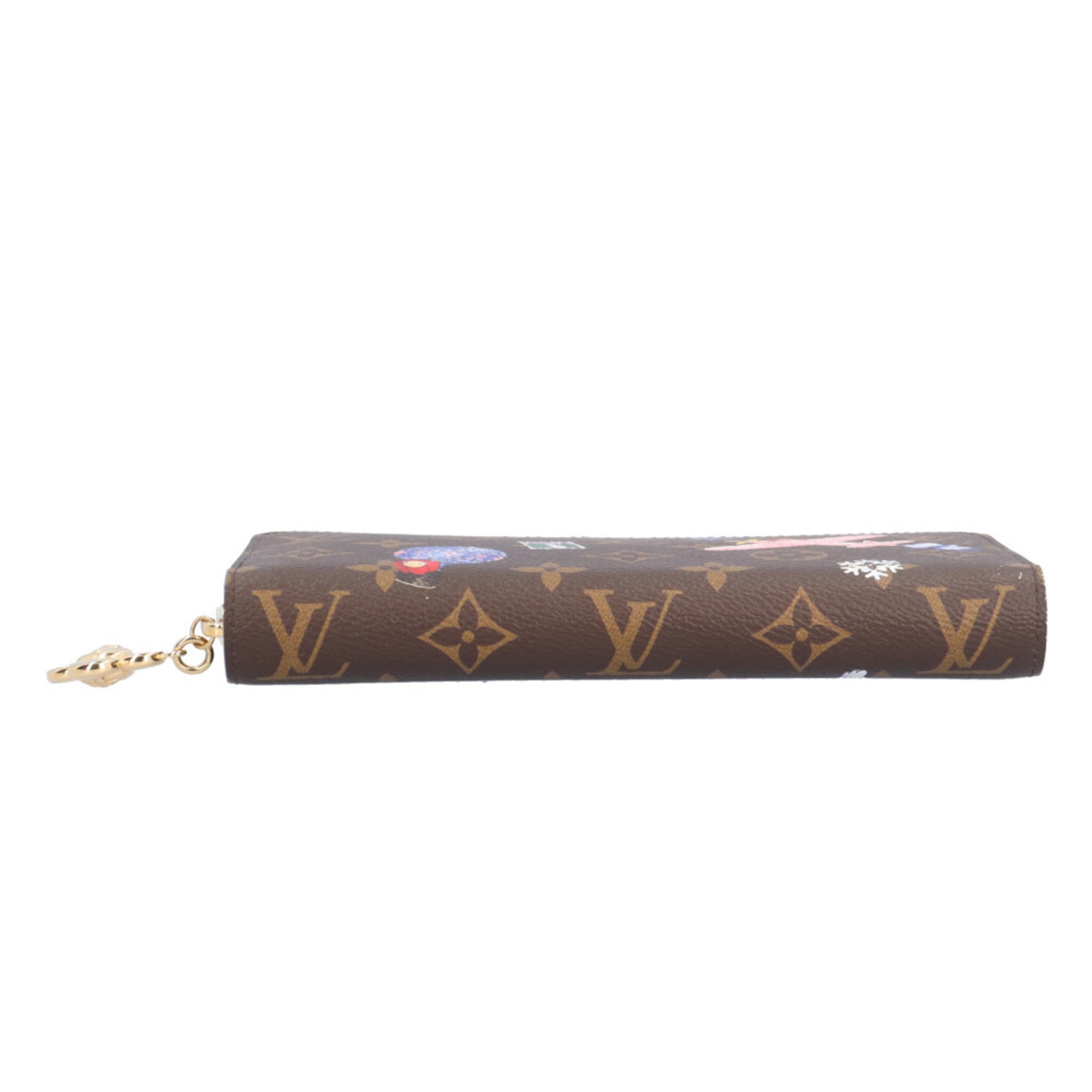 Louis Vuitton Brown Multi-Color Monogram Canvas Long Wallet (Bi-Fold) (Pre-Owned)
