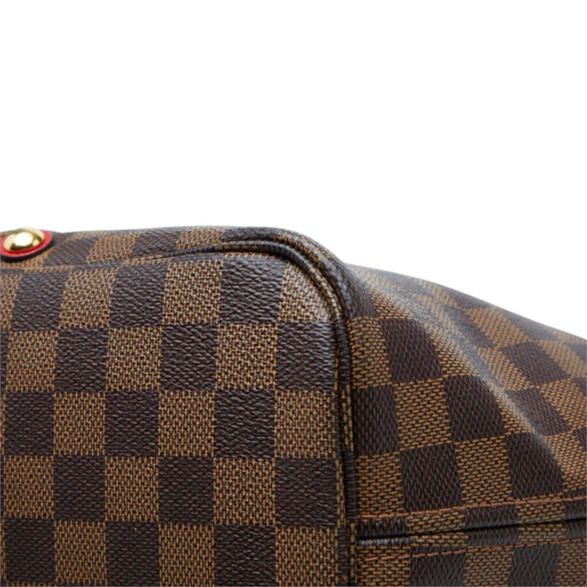 Louis Vuitton Damier Brown Pvc Leather Pouch Shoulder Bag Tote Bag (Pre-Owned)