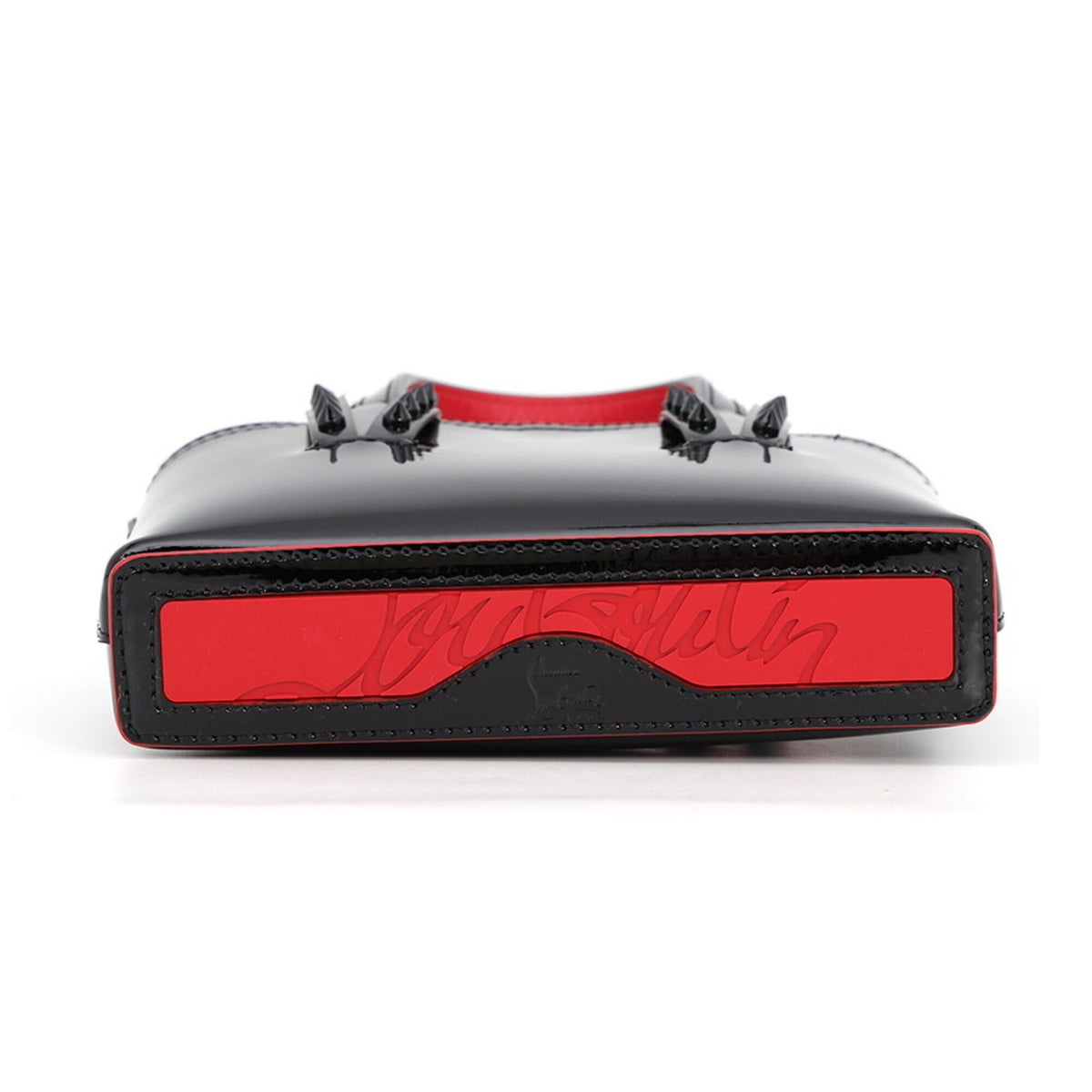 Christian Louboutin Black Leather Handbag Shoulder Bag (Pre-Owned)