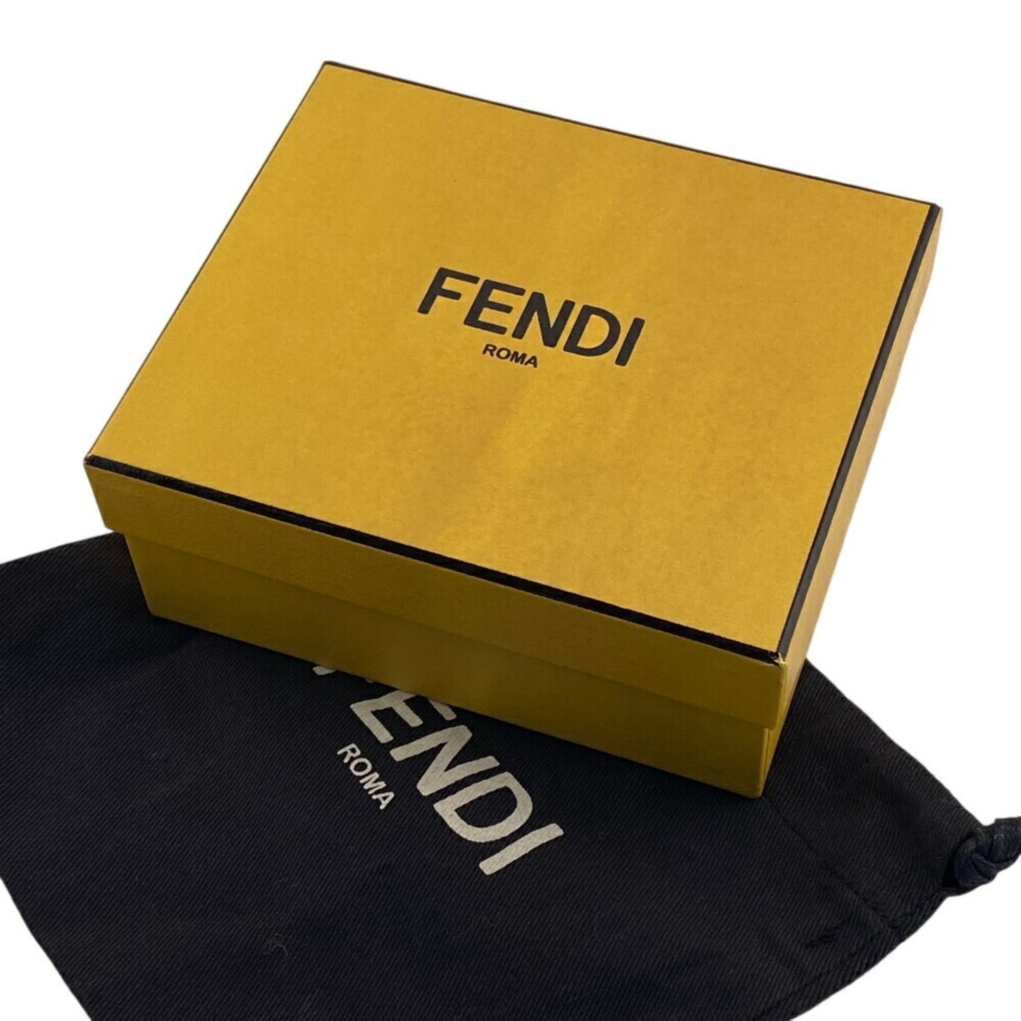 Fendi Beige Leather Wallet (Tri-Fold) (Pre-Owned)