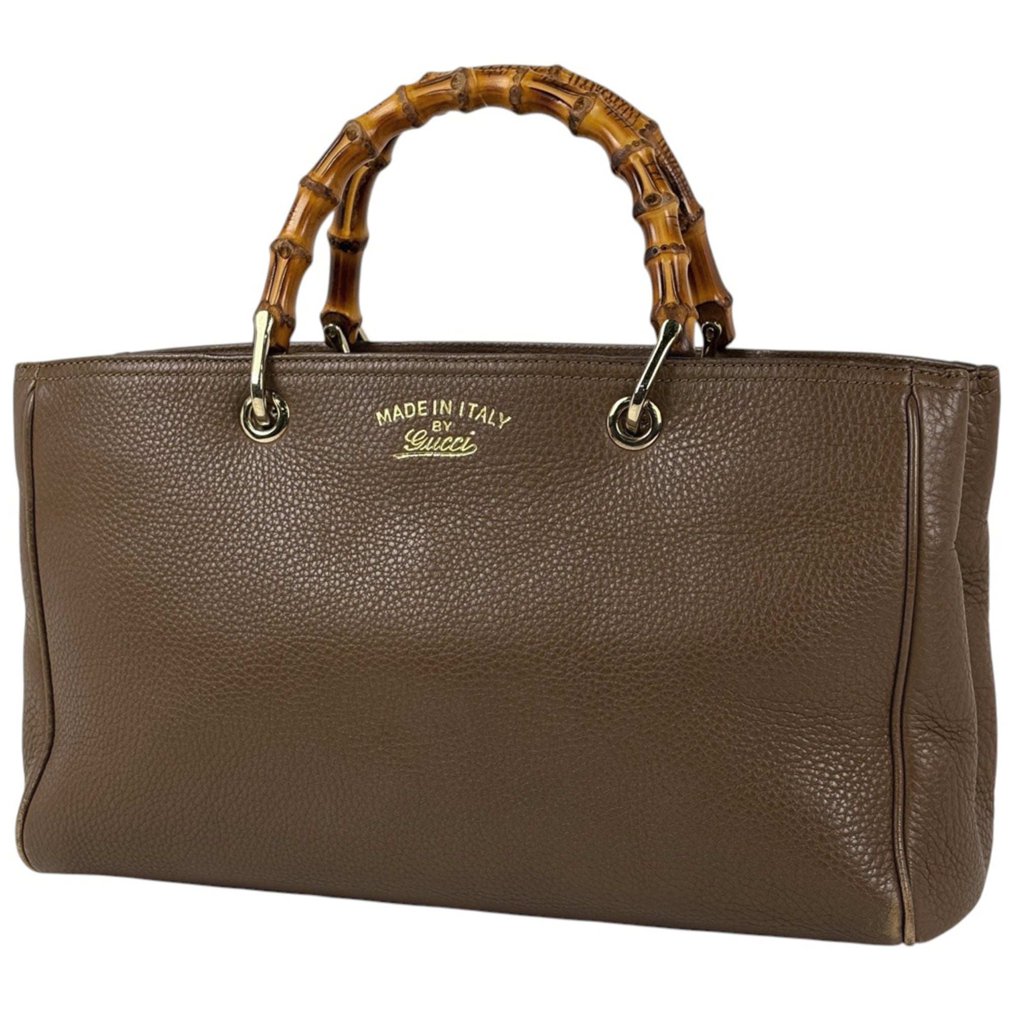 Gucci Brown Leather Handbag (Pre-Owned)
