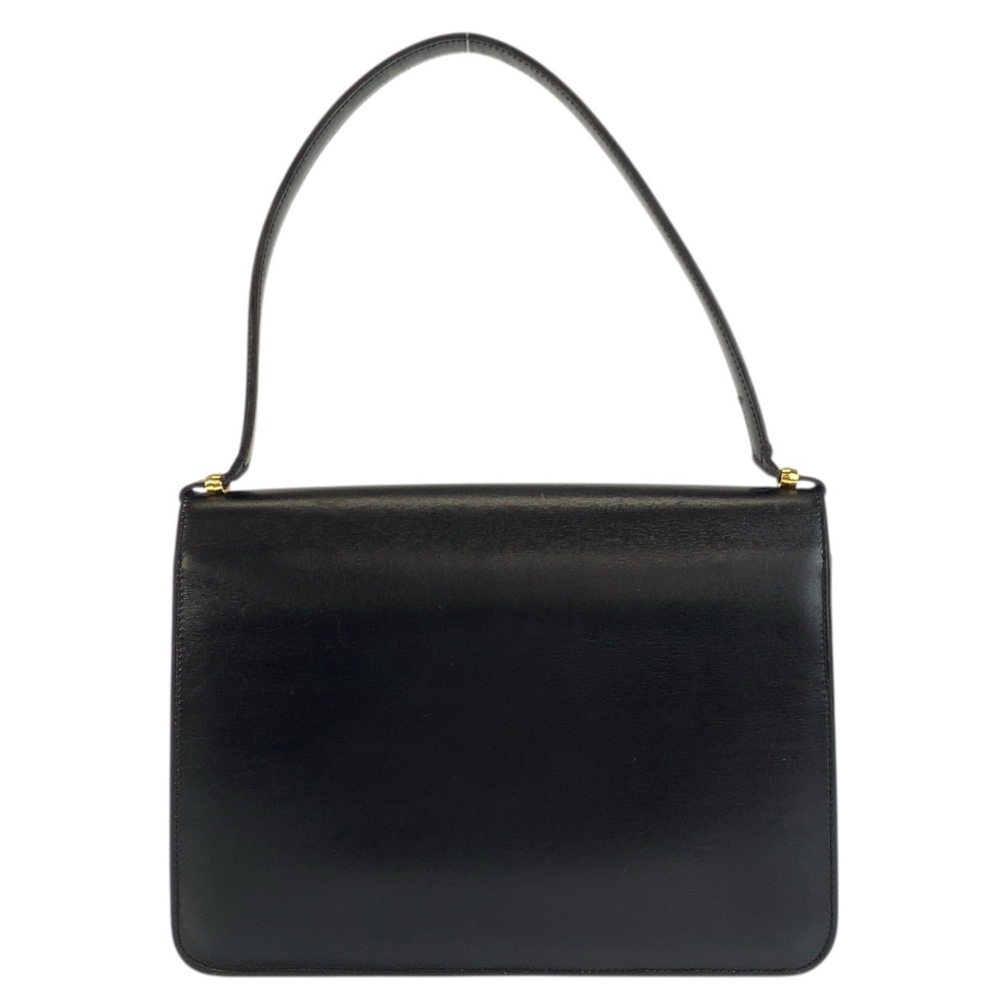 Christian Dior Black Leather Handbag Shoulder Bag (Pre-Owned)