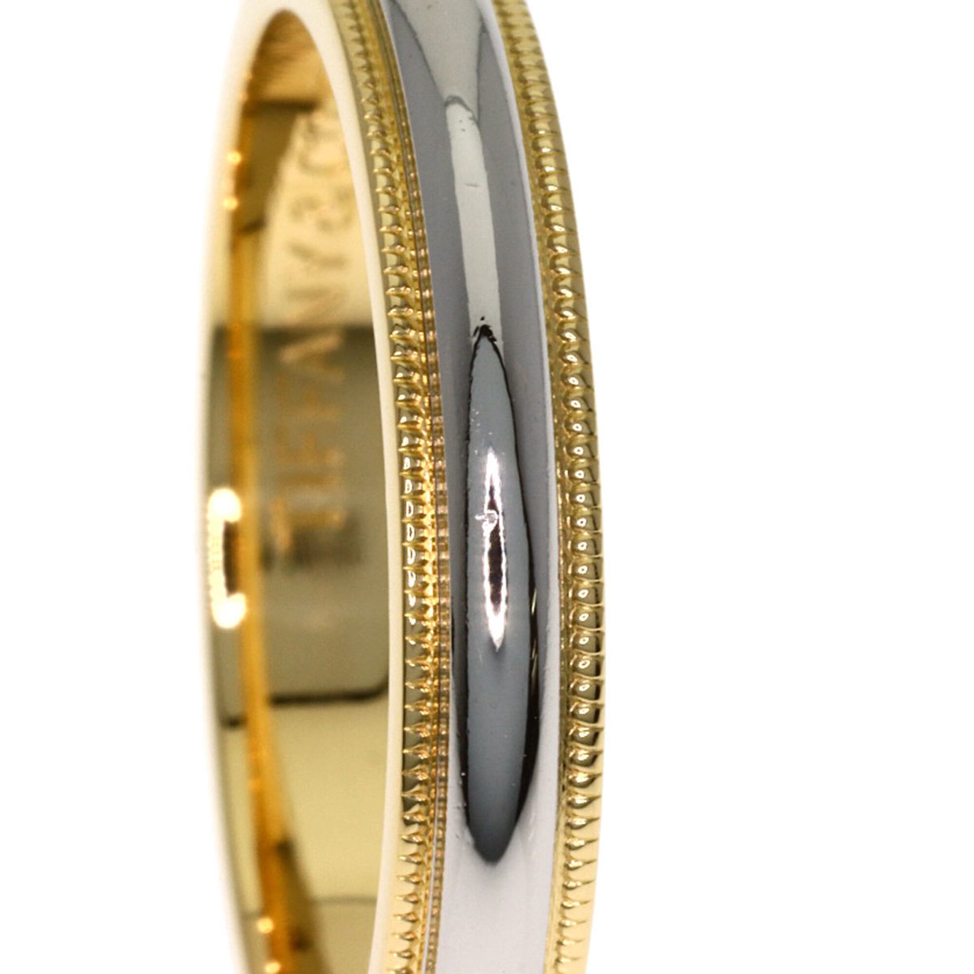 Tiffany Gold Silver Yellow Gold (18K) Platinum 950 Band Ring (Pre-Owned)