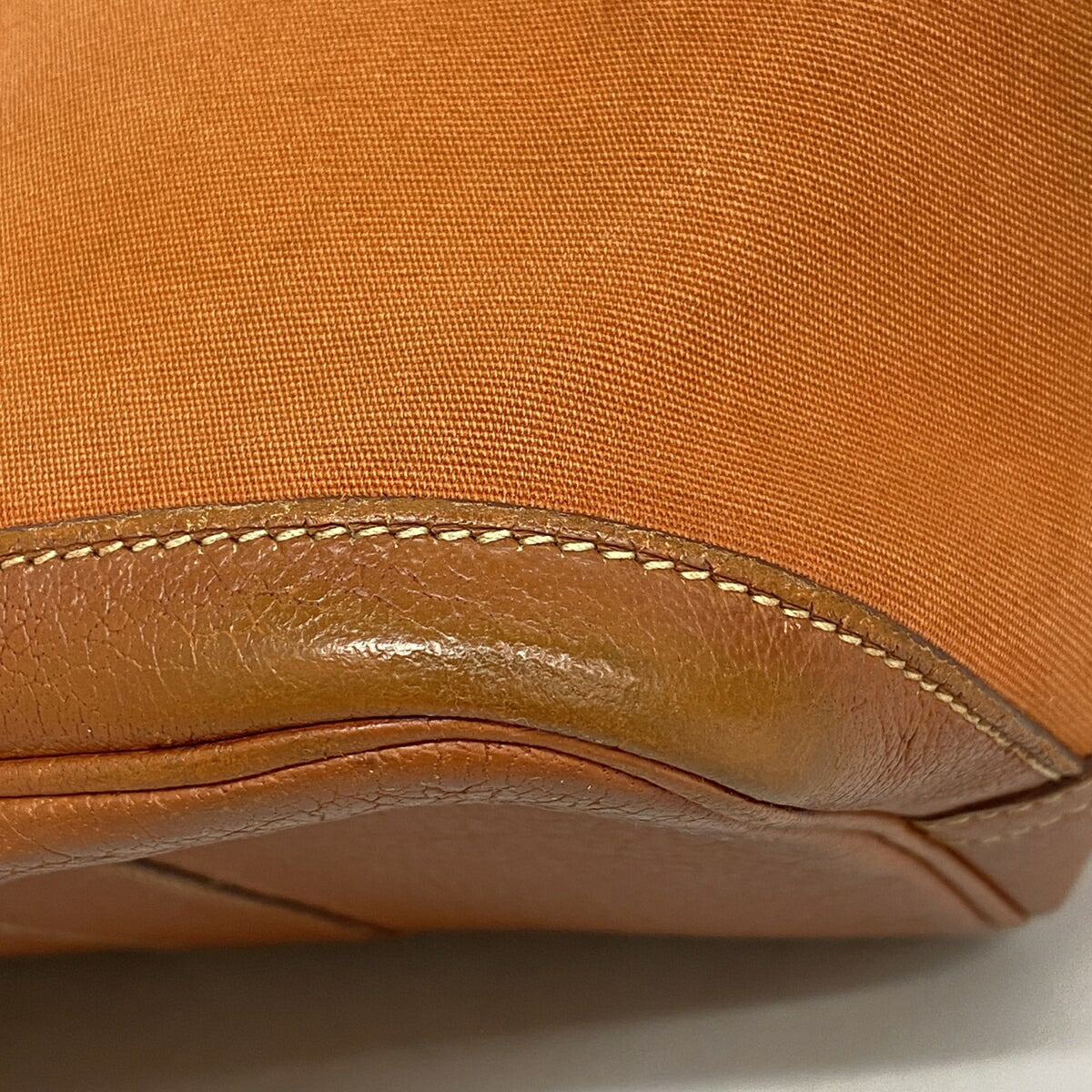 Hermes Orange Toile Officier Tote Bag (Pre-Owned)