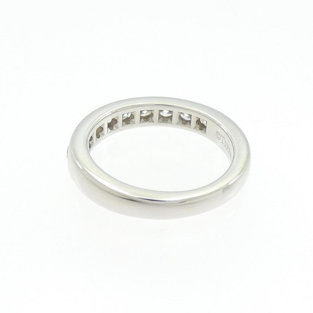 Tiffany Platinum Platinum 950 Band Ring (Pre-Owned)